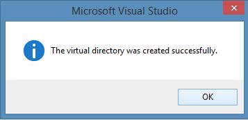 Virtual Directory Created